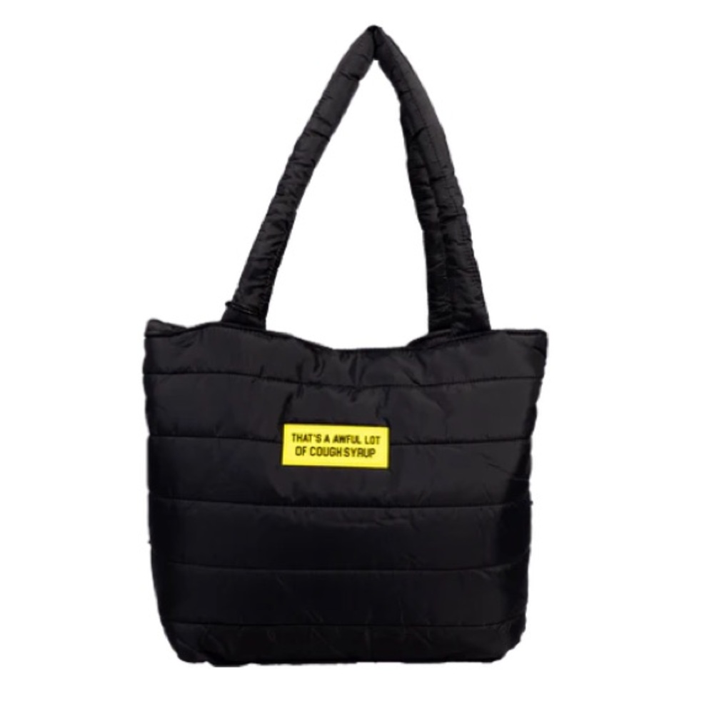 EXTREMELY RARE awful lot of cough syrup puffer bag puff bag